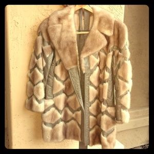 Vintage Leather a Fur coat
